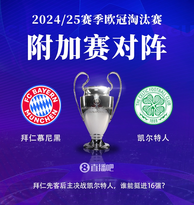  穩(wěn)了？拜仁和凱爾特人此前共交手4次，戰(zhàn)績(jī)3勝1平占據(jù)上風(fēng)