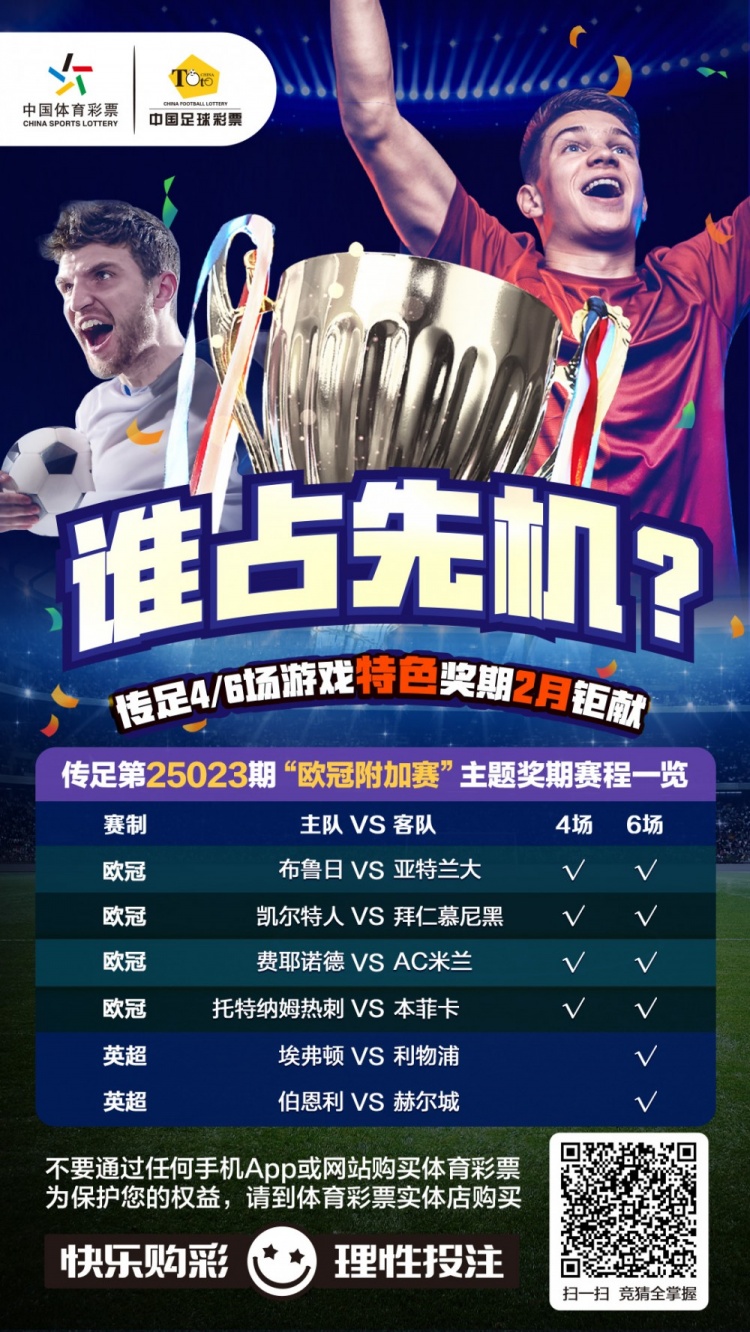  誰占先機？！傳足特色獎期第25023期聚焦歐冠附加賽