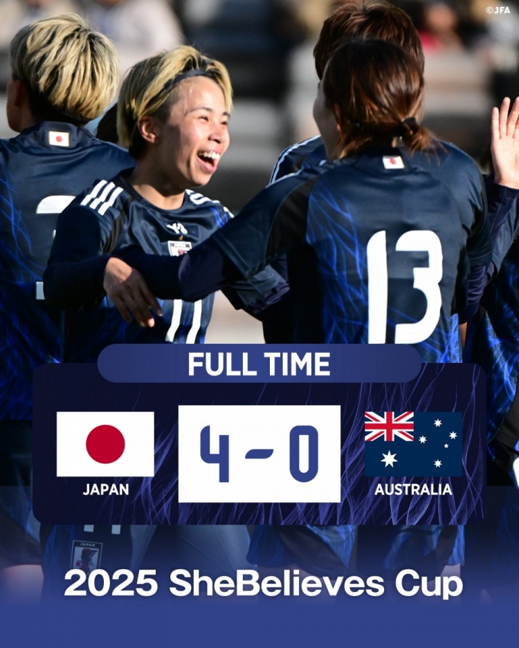  熱身賽日本女足4-0澳大利亞女足，田中美南2射1傳&長谷川唯任隊(duì)長