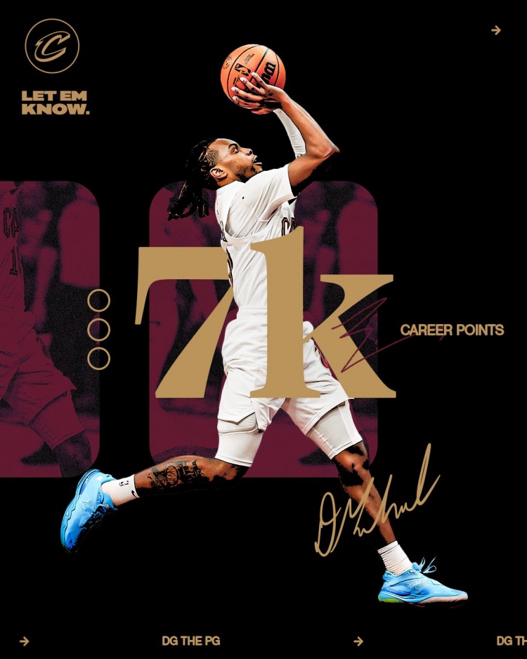  未來可期！加蘭騎士生涯得分達(dá)到7000分 隊史第11位！