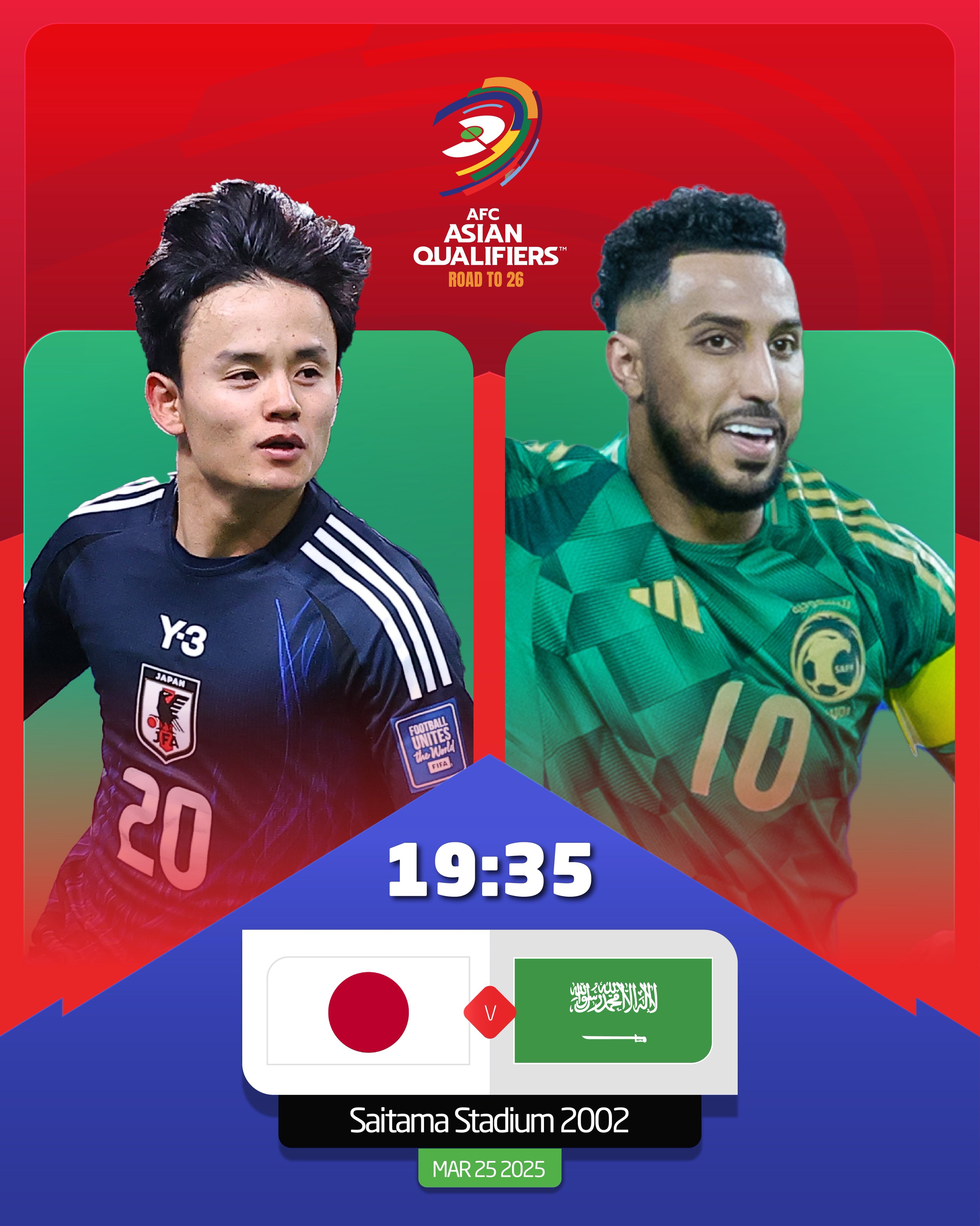  日本vs沙特首發(fā)：久保建英、前田大然、遠(yuǎn)藤航出戰(zhàn)，多薩里先發(fā)