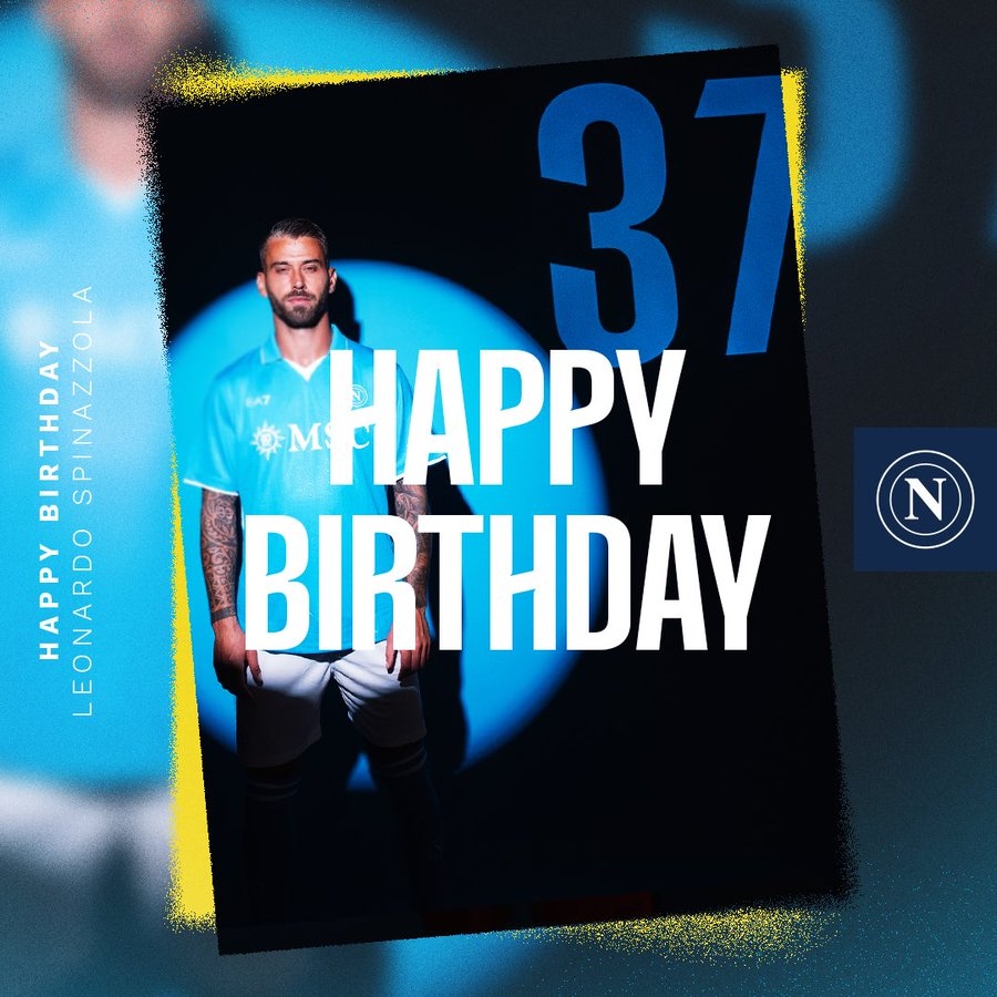  生日快樂！那不勒斯官方發(fā)文慶祝斯皮納佐拉32歲生日