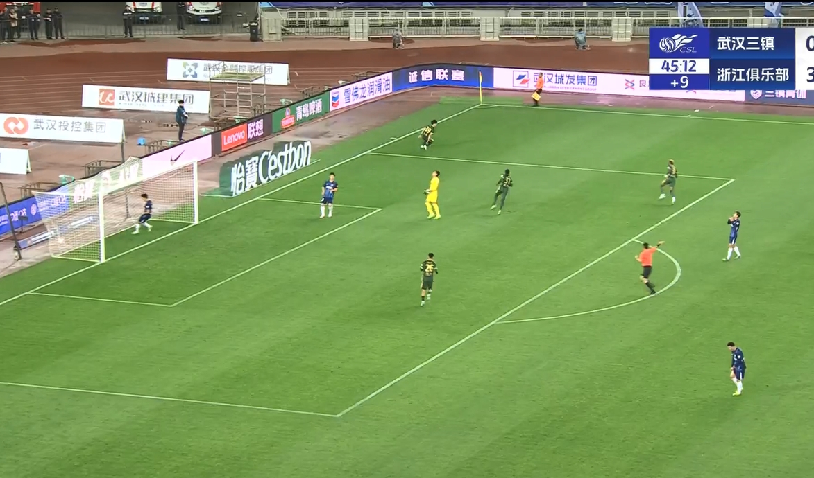  18歲王鈺棟中超處子球！三鎮(zhèn)后防白給，浙江半場4-0領(lǐng)先